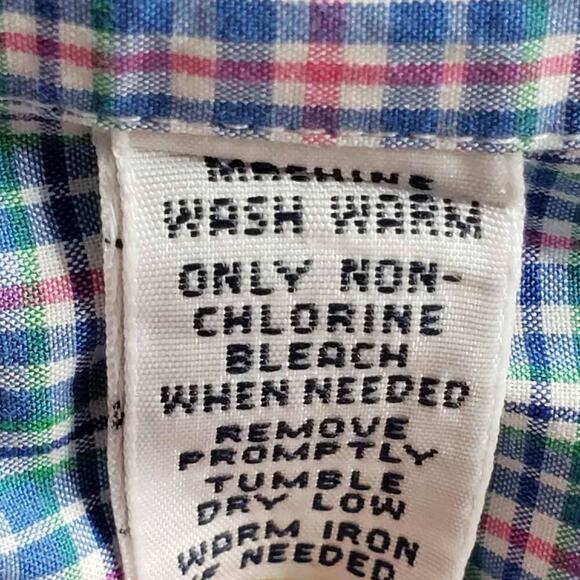 Polo Ralph Lauren Shirt Oxford Button Down Mens Size XL Long Sleeve Blue Plaid - Picture 9 of 10